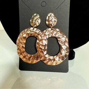 Rose gold earrings